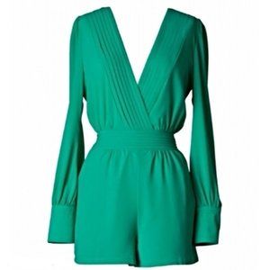 Long Sleeve Emerald Green Romper Size S